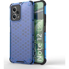 Hurtel Honeycomb etui do Xiaomi Redmi Note 12 5G / Poco X5 5G pancerny hybrydowy pokrowiec niebieskie 13002043 9145576277706