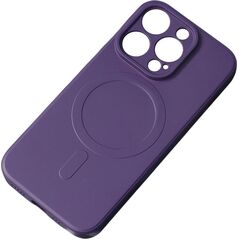 Hurtel Silikonowe magnetyczne etui iPhone 14 Pro Max Silicone Case Magsafe - fioletowe 13002233 9145576278444