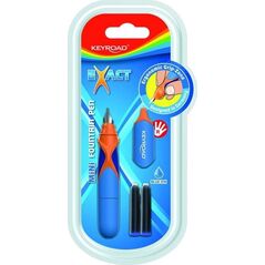 Keyroad Pióro wieczne KEYROAD, mini, 2 niebieskie naboje gratis, blister, mix kolorów 13052958 6954884594992