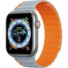 DUXDUCIS Pasek magnetyczny Dux Ducis Strap (LD Version) Apple Watch 4/5/6/7/SE/8 40/41mm szaro-pomarańczowy 13059765 6934913027868