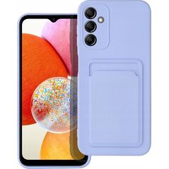 OEM Futerał CARD CASE do SAMSUNG A14 5G / A14 4G fioletowy 13087753 5903396203305