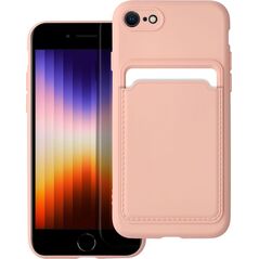 OEM Futerał CARD CASE do IPHONE 7 / 8 / SE 2020 / SE 2022 różowy 13087800 5903396153747