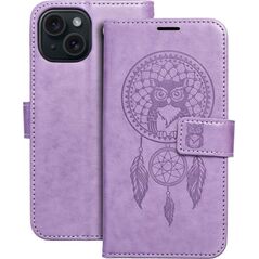 OEM Kabura MEZZO Book do IPHONE 15 łapacz snów fioletowy 13089208 5903396214431