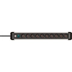 Listwa zasilająca Brennenstuhl BRENNENSTUHL LISTWA ZASILAJĄCA "PREMIUM-ALU-LINE" 10GN, 3M 13113453 4007123677528