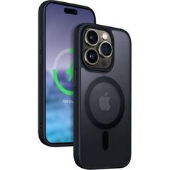 Crong Etui Hybrid Frost MAG Cover iPhone 15 Pro MagSafe Granatowe 13132653 5904310703291