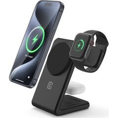 Ładowarka Crong Ładowarka bezprzewodowa 3w1 z MagSafe do iPhone, Apple Watch i AirPods 13146672 5904310703529