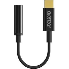 Adapter USB Choetech Adapter Choetech AUX003 USB-C do 3.5mm Audio Jack Adapter (czarny) 13169589 6971824975123