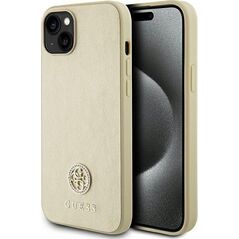Guess Guess GUHCP15MPS4DGPD iPhone 15 Plus 6.7" złoty/gold hardcase Strass Metal Logo 13171248 3666339151010