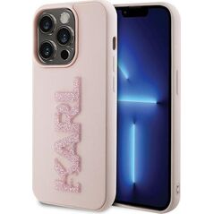 Karl Lagerfeld Karl Lagerfeld KLHCP15L3DMBKCP iPhone 15 Pro 6.1" różowy/pink hardcase 3D Rubber Glitter Logo 13177385 3666339166496