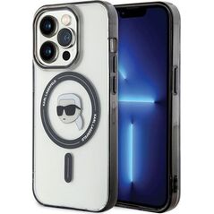 Karl Lagerfeld Karl Lagerfeld KLHMP15LHKHNOTK iPhone 15 Pro 6.1" transparent hardcase IML Karl`s Head MagSafe 13177393 3666339161934