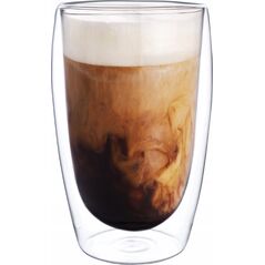 Wessper Szklanka termiczna na kawę z podwójnym dnem WESSPER 450ml 13219492 5902668841382