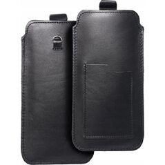 OEM Skórzana uniwersalna wsuwka z pull-up - ROYAL / czarny - Rozmiar 2XL+tall - SAMSUNG S21 ULTRA / HUAWEI P Smart 2021 / XIAOMI Redmi 12 / OPPO A98 5G 13231952 5903396224119