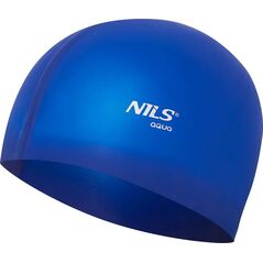 Nils Extreme NQC JEDNOKOLOROWY BL04 CIEMNONIEBIESKI CZEPEK SILIKONOWY NILS AQUA 13241098 5907695527919