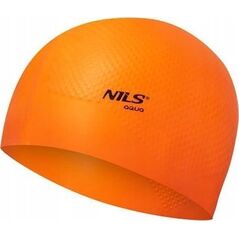 Nils Extreme NQC JEDNOKOLOROWY POMARAŃCZOWY CZEPEK SILIKONOWY DOTS NILS AQUA 13241104 5907695531350
