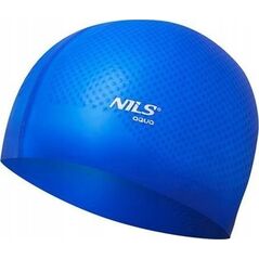 Nils Extreme NQC JEDNOKOLOROWY NIEBIESKI CZEPEK SILIKONOWY DOTS NILS AQUA 13241114 5907695530933
