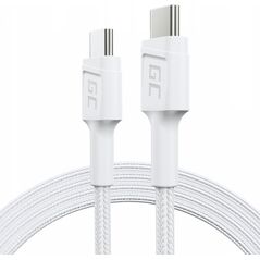 Kabel USB Green Cell USB-C - USB-C 1.2 m Biały (KABGC30W) 13243207 5904326373433