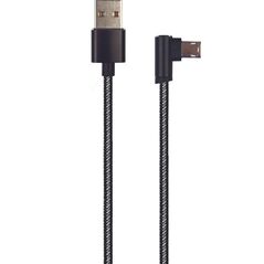 Kabel USB 2GO 2GO USB Lade-/Datenkabel "Deluxe" für Micro-USB 1m sw 13243875 4010425970051