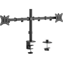 LC-Power Uchwyt biurkowy na 2 monitory 17" - 32" (LC-EQE-A32B-D) 13244332 4262443280180