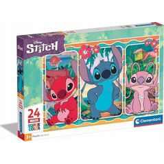 Clementoni Puzzle 24 elementy Maxi Super Kolor Stitch 13244886 8005125240296