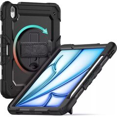 Etui na tablet 4kom.pl Etui obudowa Solid360 do Apple iPad Air 11 6 / 2024 Black 13245587 5906302308736