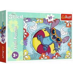 Trefl Puzzle 30 elementów Lilo i Stitch na wakacjach 13246015 5900511183054