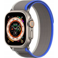 Dux Ducis Sportowy pasek na rzepy do Apple Watch Ultra / 9 / 8 / 7 / 6 / SE / 5 / 4 / 3 / 2 / 1 (42, 44, 45, 49 mm) Dux Ducis Strap YJ Version - niebiesko-szary 13249919 6934913026984