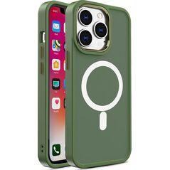 Hurtel Magnetyczne etui z MagSafe Color Matte Case do iPhone 15 Pro Max - zielone 13250902 9145576280225