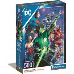 Clementoni Puzzle 500 elementów Compact DC Comics Liga Sprawiedliwych (Justice League) 13252585 8005125355327