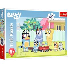 Trefl Puzzle 100 elementów Wesoły świat Bluey 13255021 5900511164718