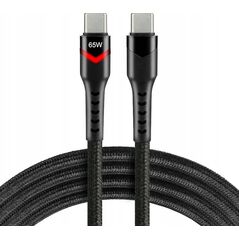 Kabel USB EverActive USB-C - USB-C 1 m Czarny (CBB-1PDR) 13256134 5903205773951