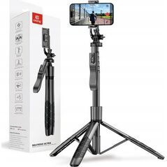 Selfie stick Crong SelfieGo Ultra Aluminiowy selfie stick Bluetooth tripod (33-157,5cm) 13260028 5904310704588