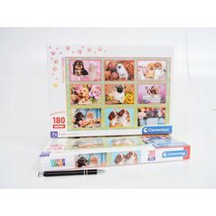 Clementoni CLE puzzle 180 SuperKolor Puppies collage 29788 13276704 8005125297887