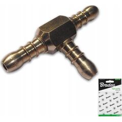 Bradas Trójnik gazowy 3x nypel 9-10mm MOSIĄDZ BRADAS 13295585 5907544430872
