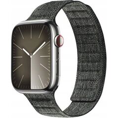 Crong Crong Melange - Pasek magnetyczny do Apple Watch 42/44/45/49 mm (czarny melanż) 13297233 5904310703420