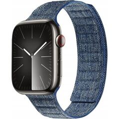 Crong Crong Melange - Pasek magnetyczny do Apple Watch 42/44/45/49 mm (niebieski melanż) 13297240 5904310703437