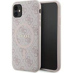 Guess Guess GUHMN61G4GFRP iPhone 11 6.1" / Xr różowy/pink hardcase 4G Collection Leather Metal Logo MagSafe 13300750 3666339226640
