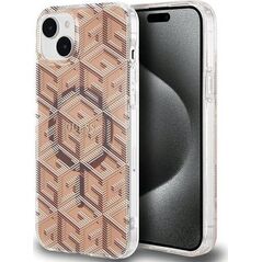 Guess GUESS GUHMP15MHGCUSTGW IPHONE 15 PLUS / 14 PLUS 6.7" BRĄZOWY/BROWN HARDCASE IML GCUBE MAGSAFE standard 13303437 3666339222130