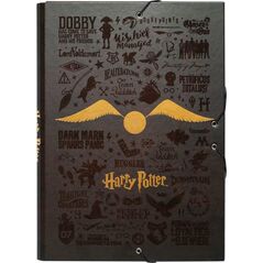 Harry Potter Harry Potter - Folder / teczka z gumką A4 (24 x 34 cm) 13305984 8435497231460