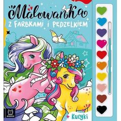 Aksjomat Malowanka z farbkami i pędzelkiem Kucyki 37989 13307219 9788382137989