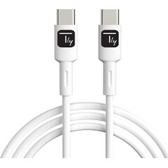 Kabel USB Techly USB-C - USB-C 1 m Biały (ICOC-MUSB20-C60W1) 13307999 8059018366884