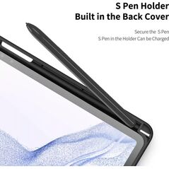 Etui na tablet Dux Ducis Etui Dux Ducis Toby z miejscem na rysik do Samsung Galaxy Tab S9 Plus czarne 13316271 6934913024010
