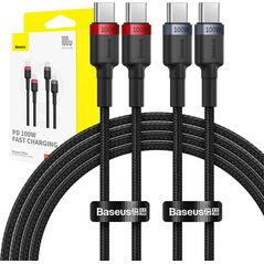 Kabel USB Baseus Kabel Baseus Cafule USB-C / USB-C 100W 2m [2 PACK] 13316815 6932172657444