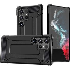Hurtel Etui pancerne wzmacniane do Samsung Galaxy S24 Ultra Hybrid Armor czarne HURTEL 13320071 9145576284988