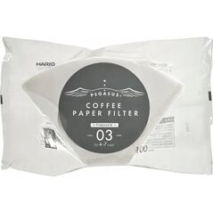 Hario Hario - Filtry papierowe białe PEGASUS 03 - 100 Sztuk 13322537 4977642730847