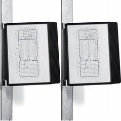 Durable DURABLE SichttafelwandhalterVarioMagnetWall 10 Sichtt. schw 13333195 4005546981970