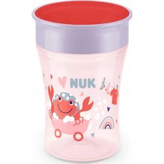 NUK NUK Trinklernbecher Magic Cup 360°-Trinkrand 230ml rot 13333857 4008600398462