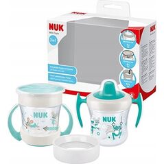 NUK NUK Trinkbecher Mini Cups Set 3in1 160ml ab 6 M. mint&türkis 13333860 4008600406228