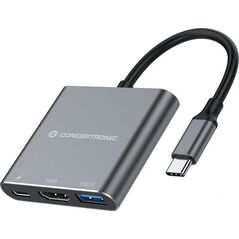 Adapter AV Conceptronic CONCEPTRONIC Dock USB-C->HDMI,USB3.0,PD             0.25m gr 13335292 4015867230671
