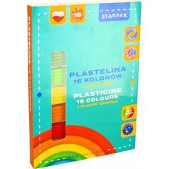 Starpak PLASTELINA 16KOL FALISTA SZPATULKA STK PUD 1/40 13335738 5905523610611