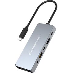 Adapter AV Conceptronic CONCEPTRONIC Dock USB-C->HDMI,2.5GbE,USBC/3.0,100WPD0.18m gr 13335863 4015867231388